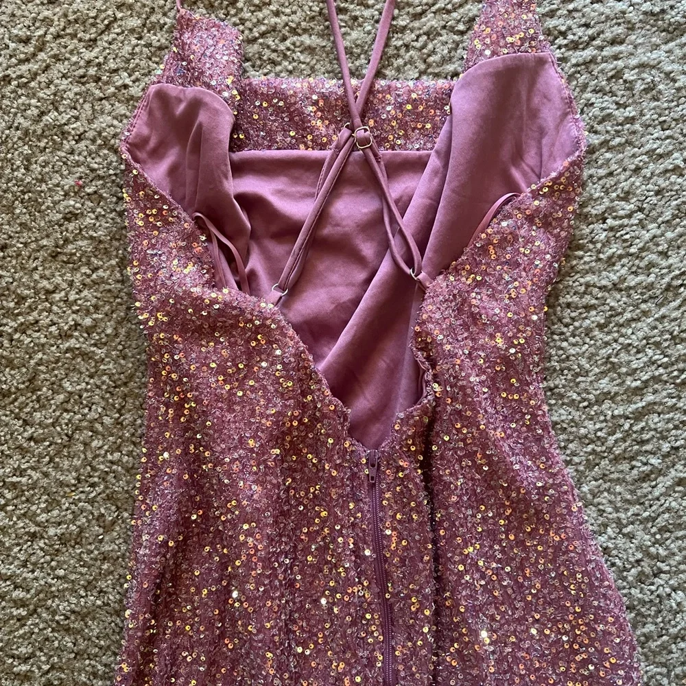 Pink Sequined Mini Dress💖 - Picture 11 of 11
